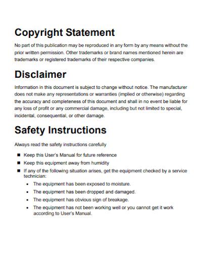 disclaimer statement examples|10 Disclaimer Examples .